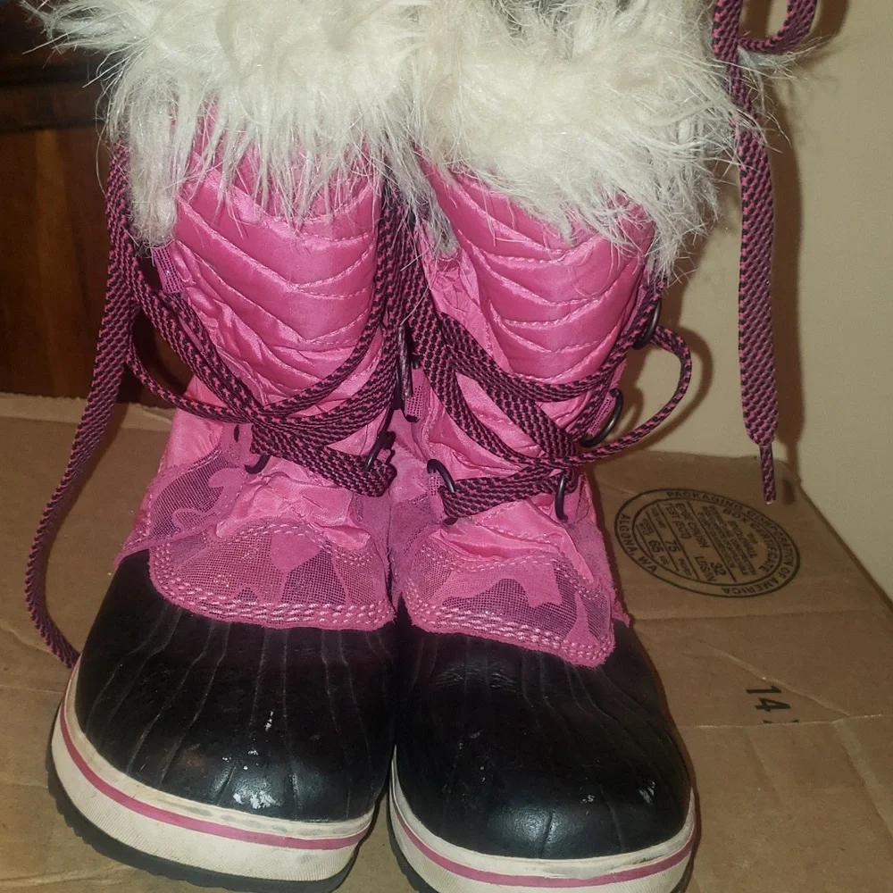 Sorel TOFINO II KIDS girls fur winter snow waterproof 4